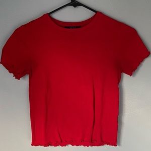 Red Forever 21 Crop Top